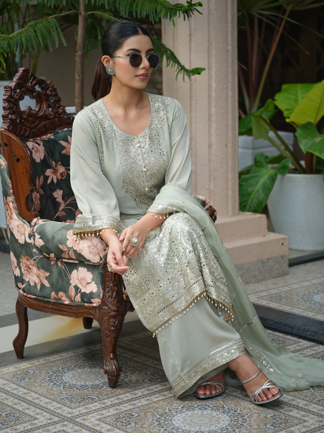 Timeless Embroidered Kurta Ensemble