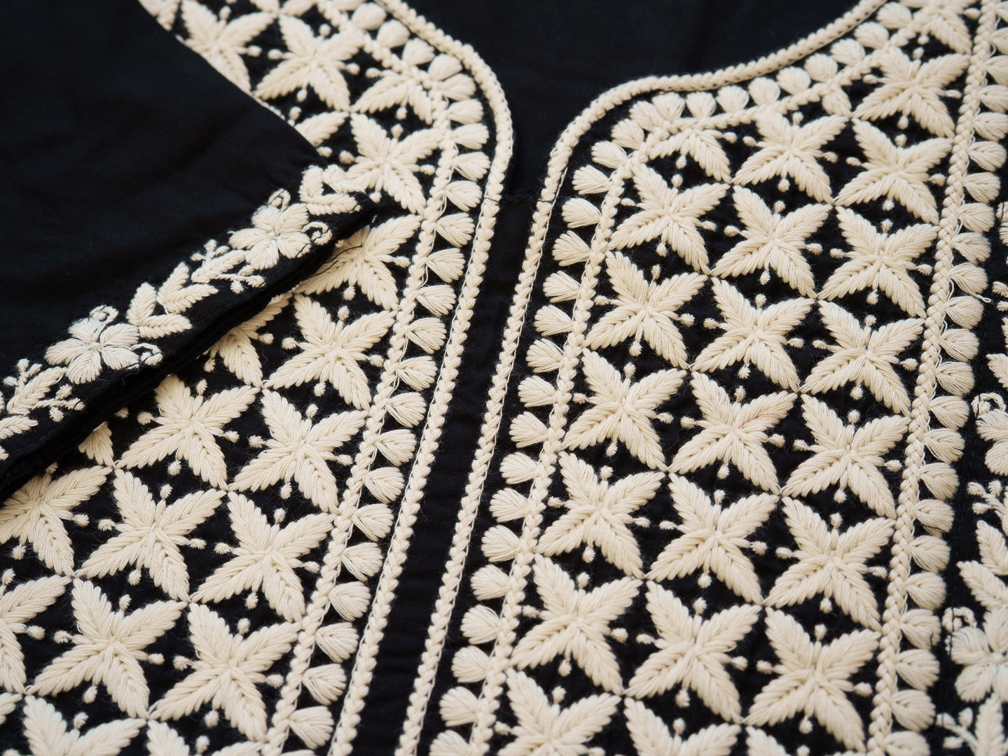 Women’s Black Hand Chikankari Embroidery A-Line Kurta with Pant