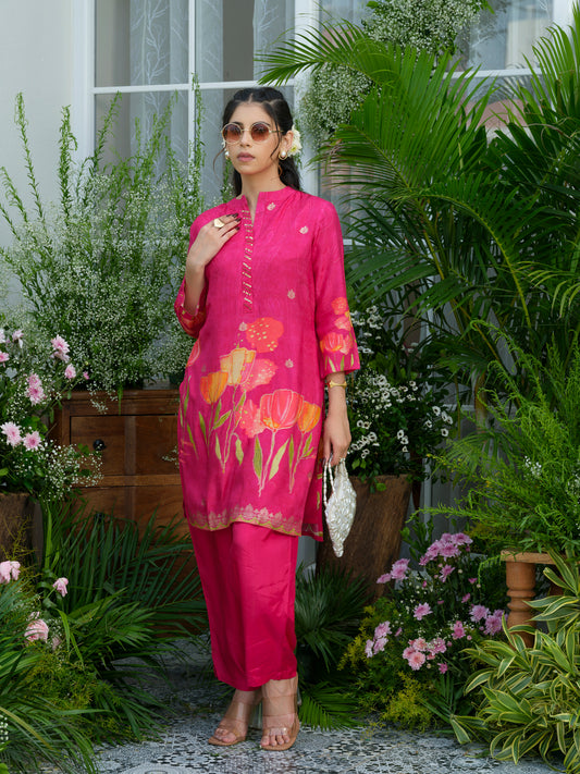 Pretty in Pink: Vibrant Co-Ord Set for Effortless Style