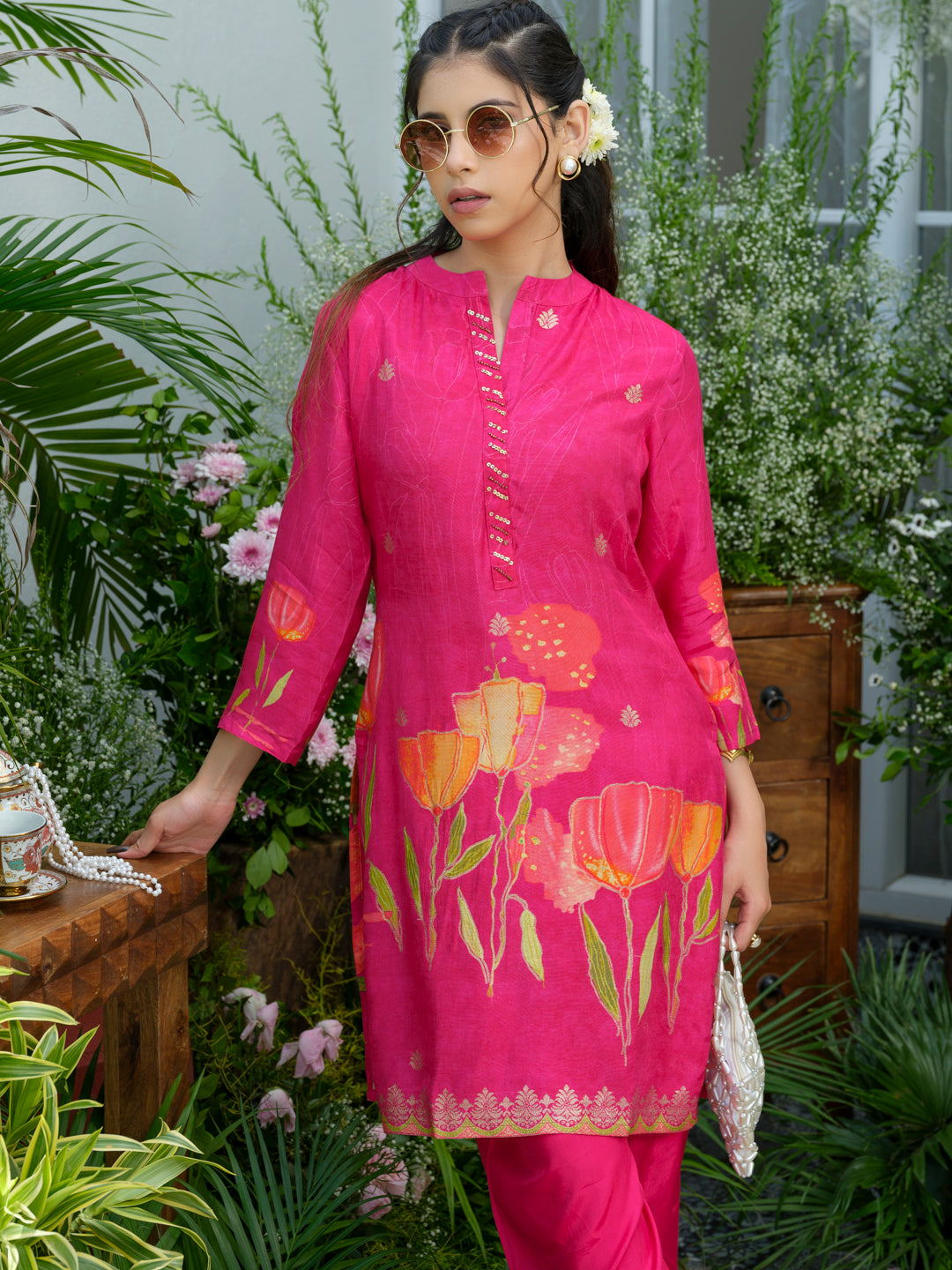 Pretty in Pink: Vibrant Co-Ord Set for Effortless Style