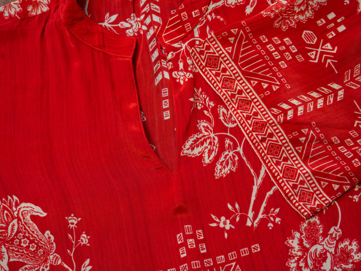 Red Floral Co-Ords with Beautiful Prints