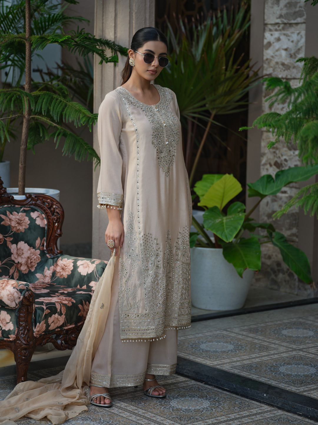 Timeless Embroidered Kurta Ensemble