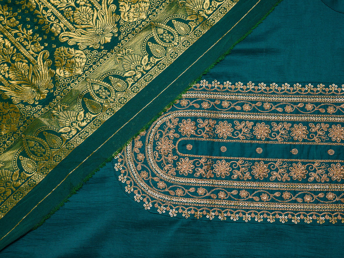 Blue Ethnic Motifs Straight Kurta & Trousers With Dupatta - Buy Best Ethnic Wear for Women & Girls | Daily Woman -