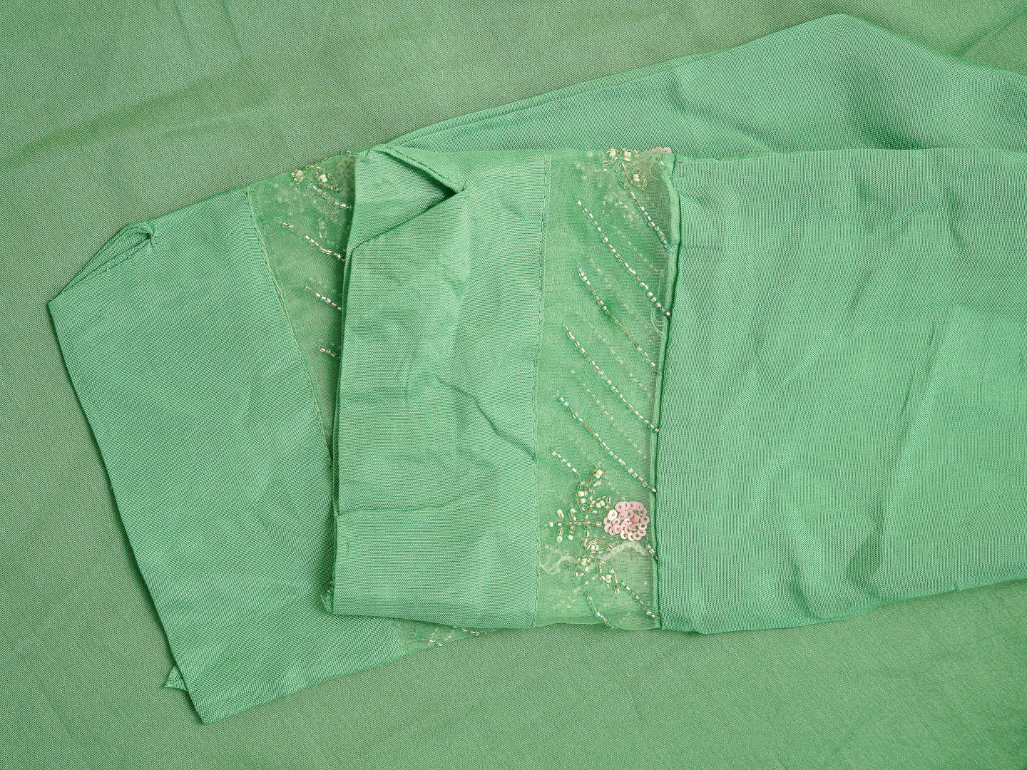 Green Floral Yoke Design Thread Work Straight Kurta & Trouser With dupatta - Buy Best Ethnic Wear for Women & Girls | Daily Woman -