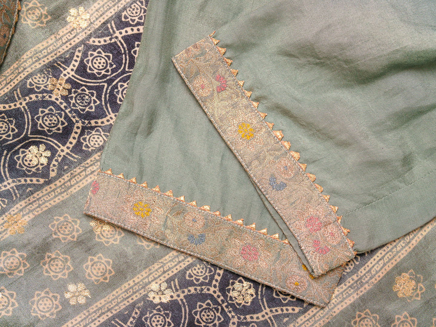 Grey Embroidered Woven Design Straight Kurta and Trousers With Dupatta - Buy Best Ethnic Wear for Women & Girls | Daily Woman -