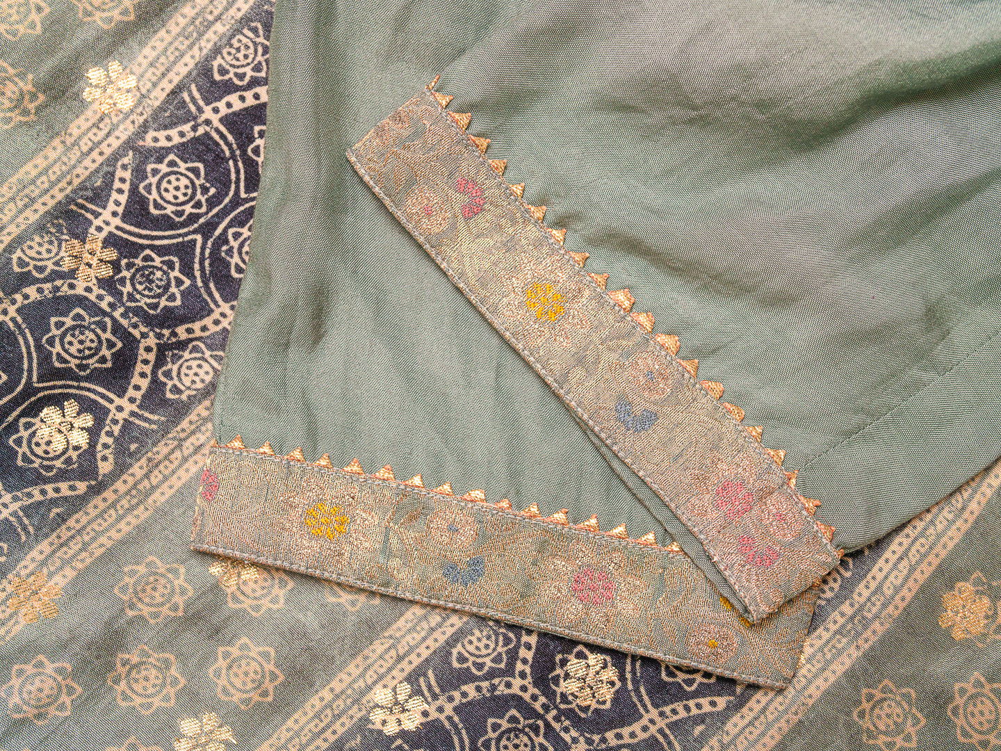 Grey Embroidered Woven Design Straight Kurta and Trousers With Dupatta - Buy Best Ethnic Wear for Women & Girls | Daily Woman -