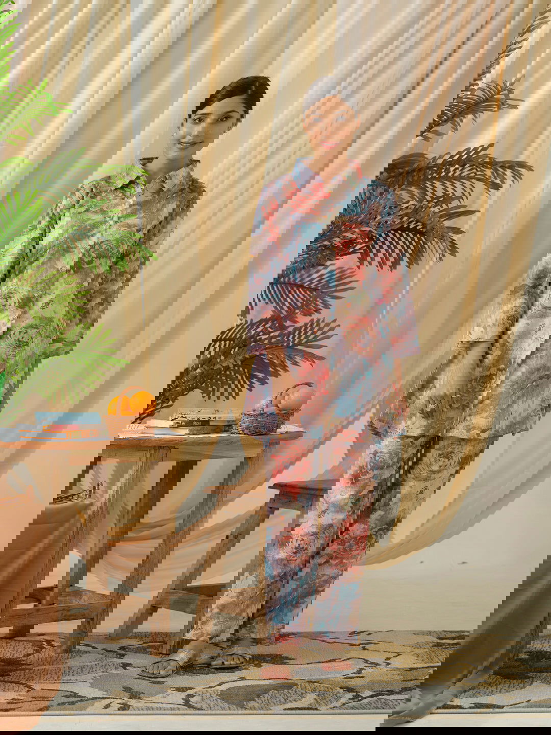 Grey Printed Shirt  With Trousers - Buy Best Ethnic Wear for Women & Girls | Daily Woman -