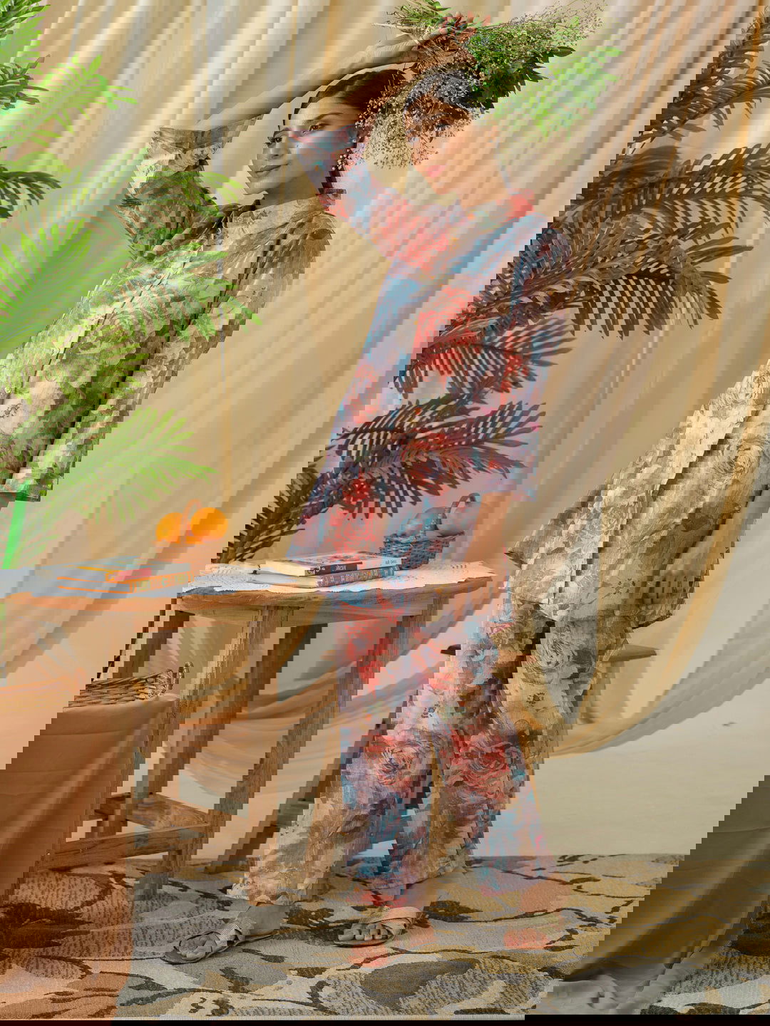 Grey Printed Shirt  With Trousers - Buy Best Ethnic Wear for Women & Girls | Daily Woman -