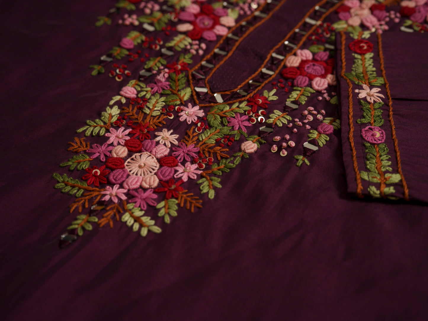 Women Floral Embroidered Kurta with Trousers & Dupatta
