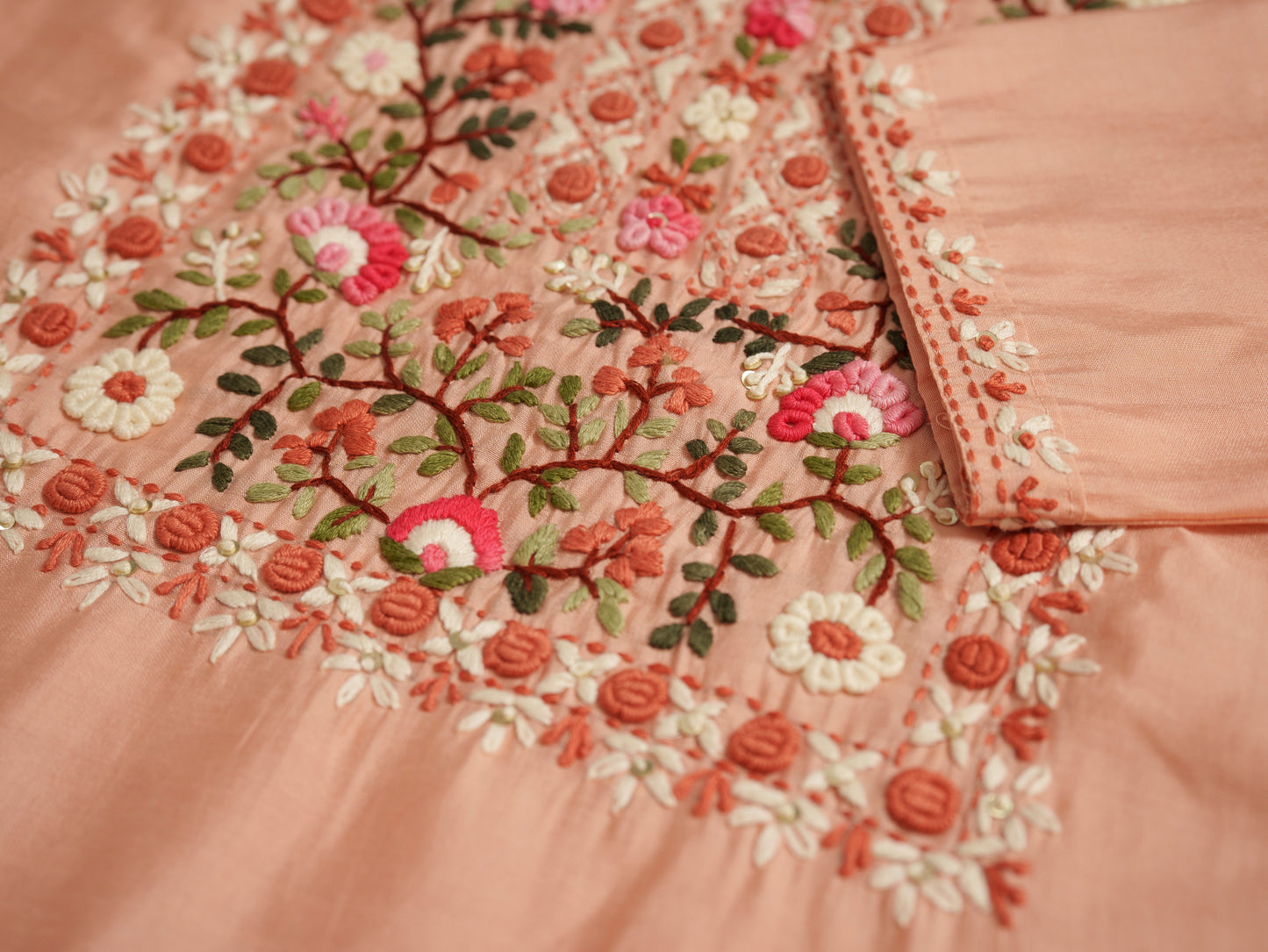 Ethnic Motifs Embroidered Kurta With Trousers & Dupatta