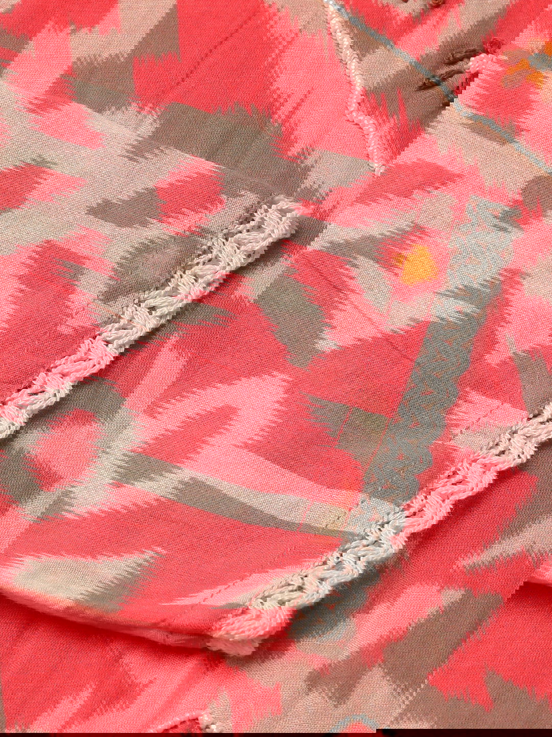 Orange Flared Printed Empire Ethnic Dresses - Buy Best Ethnic Wear for Women & Girls | Daily Woman -