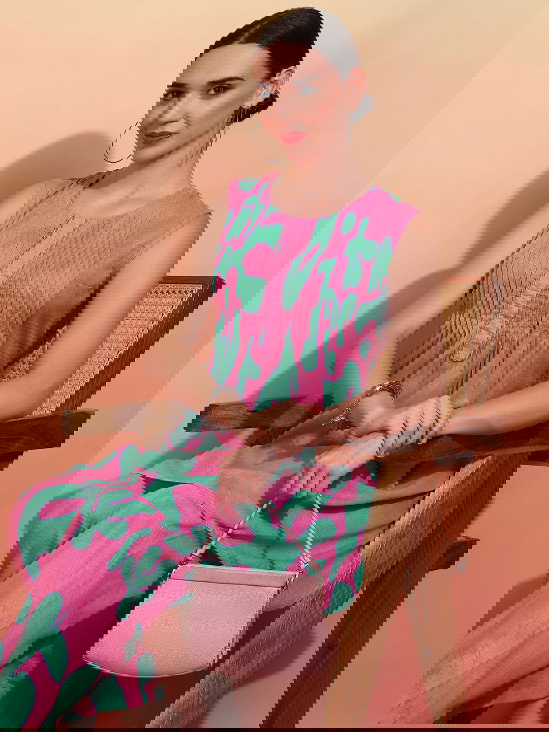 Printed Cambric Cotton  Kurti With Trousers - Buy Best Ethnic Wear for Women & Girls | Daily Woman -