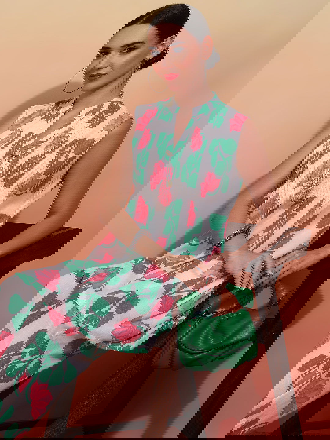 Printed Cambric Cotton Kurti With Trousers - Buy Best Ethnic Wear for Women & Girls | Daily Woman -