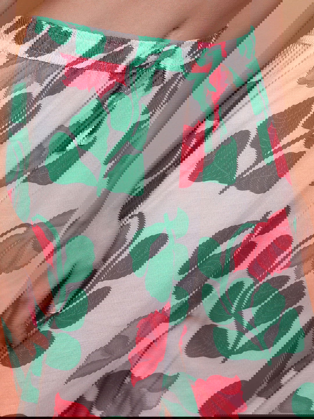 Printed Cambric Cotton Kurti With Trousers - Buy Best Ethnic Wear for Women & Girls | Daily Woman -