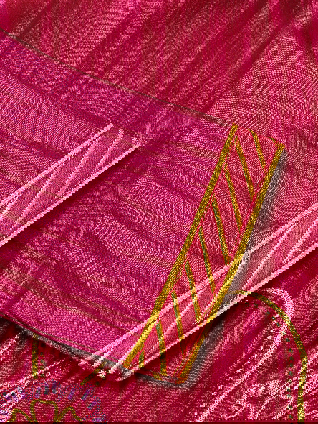 Purple Woven Design Embroidered Straight Kurta and Trousers With Dupatta - Buy Best Ethnic Wear for Women & Girls | Daily Woman -