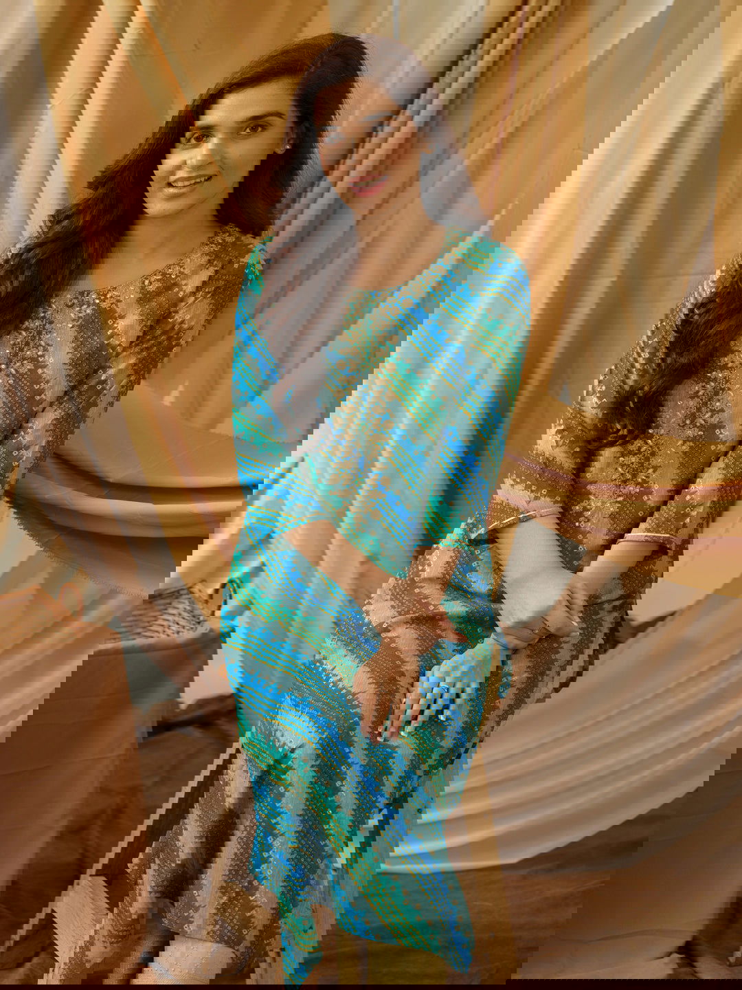 Rama Leheriya Printed Round Neck Straight Kurta - Buy Best Ethnic Wear for Women & Girls | Daily Woman -