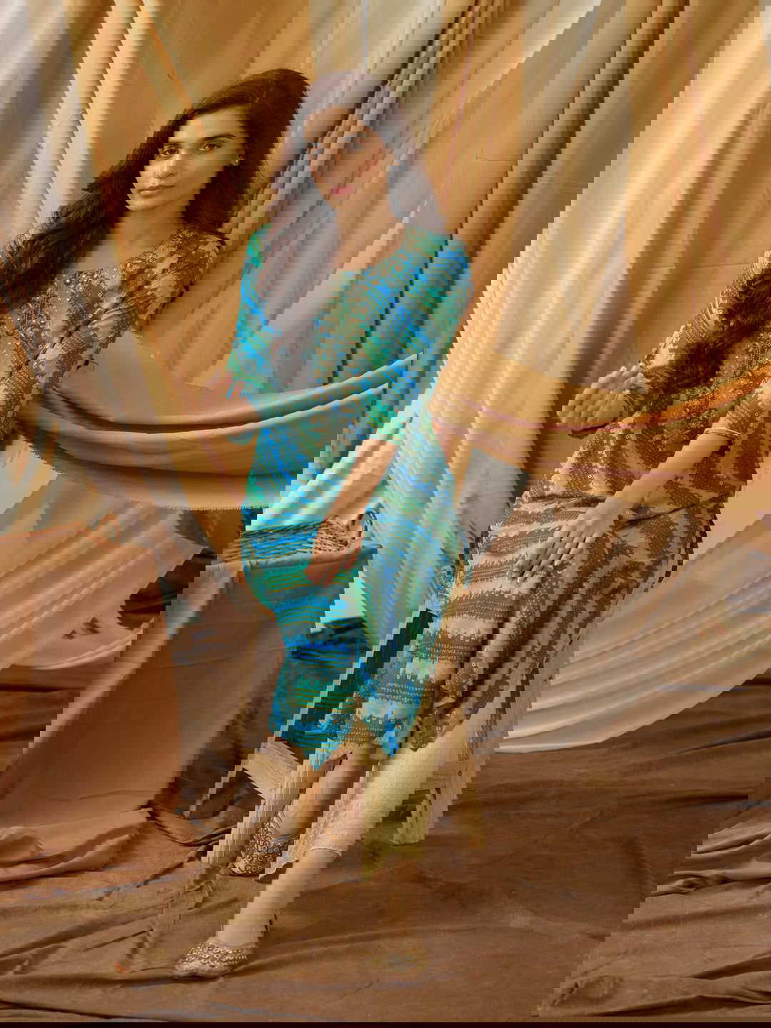 Rama Leheriya Printed Round Neck Straight Kurta - Buy Best Ethnic Wear for Women & Girls | Daily Woman -