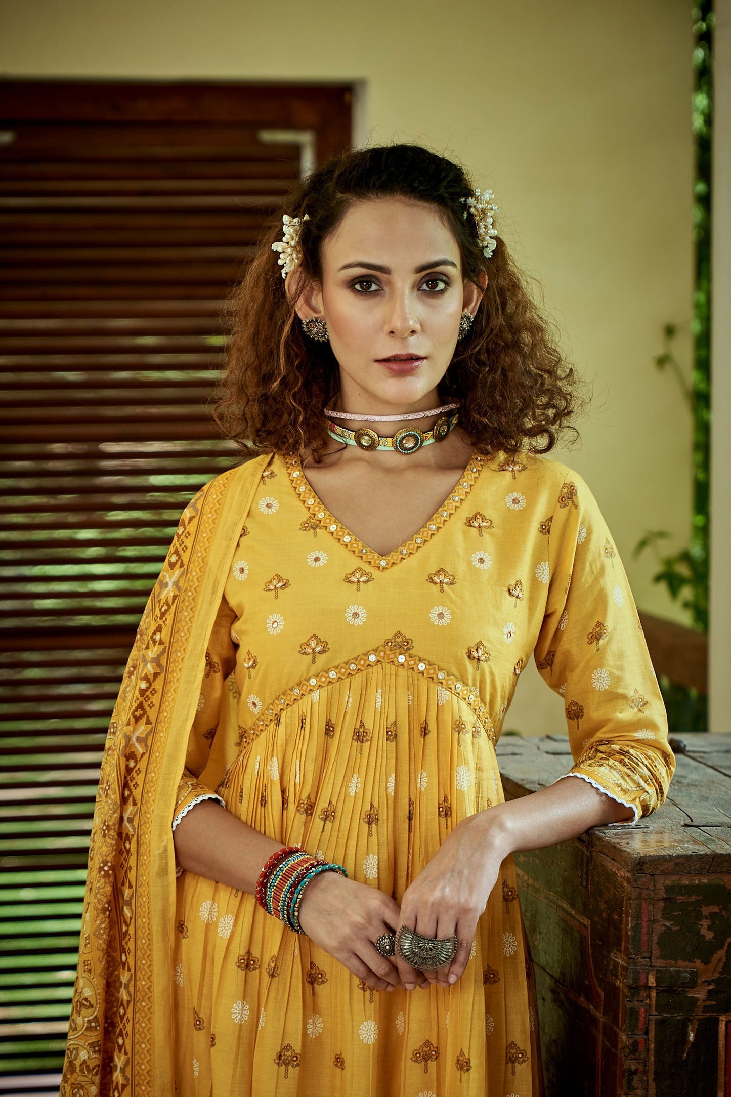 Women Yellow Printed Kurta Sets - Buy Best Ethnic Wear for Women & Girls | Daily Woman -