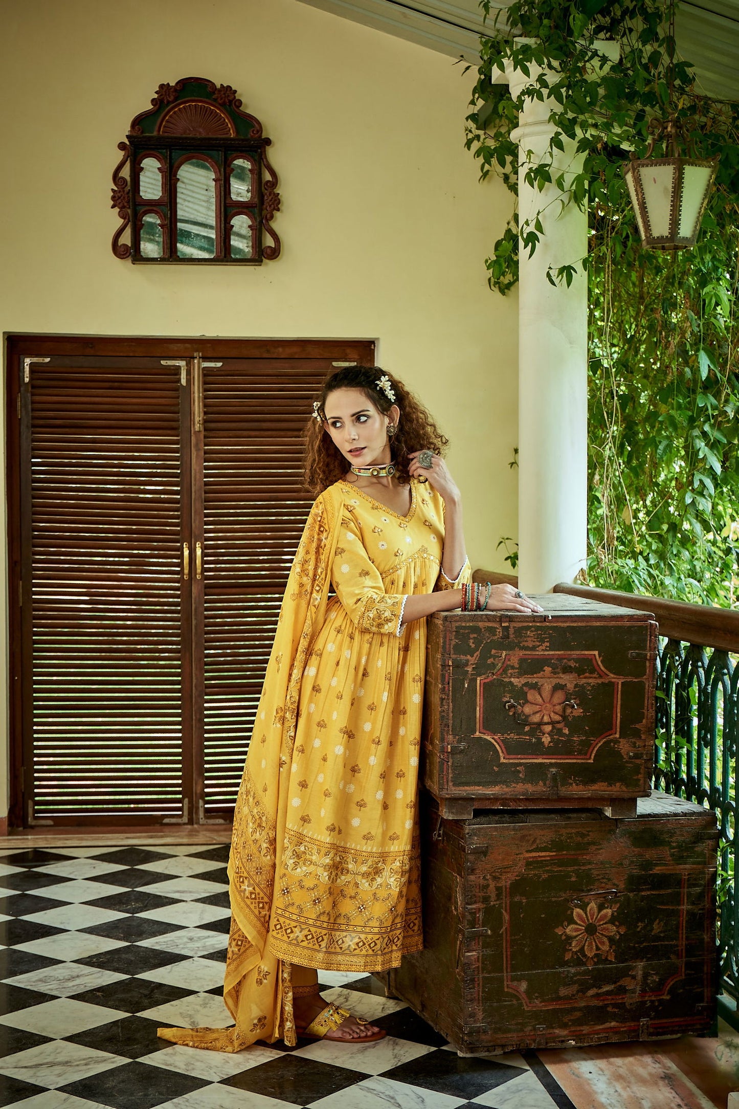 Women Yellow Printed Kurta Sets - Buy Best Ethnic Wear for Women & Girls | Daily Woman -
