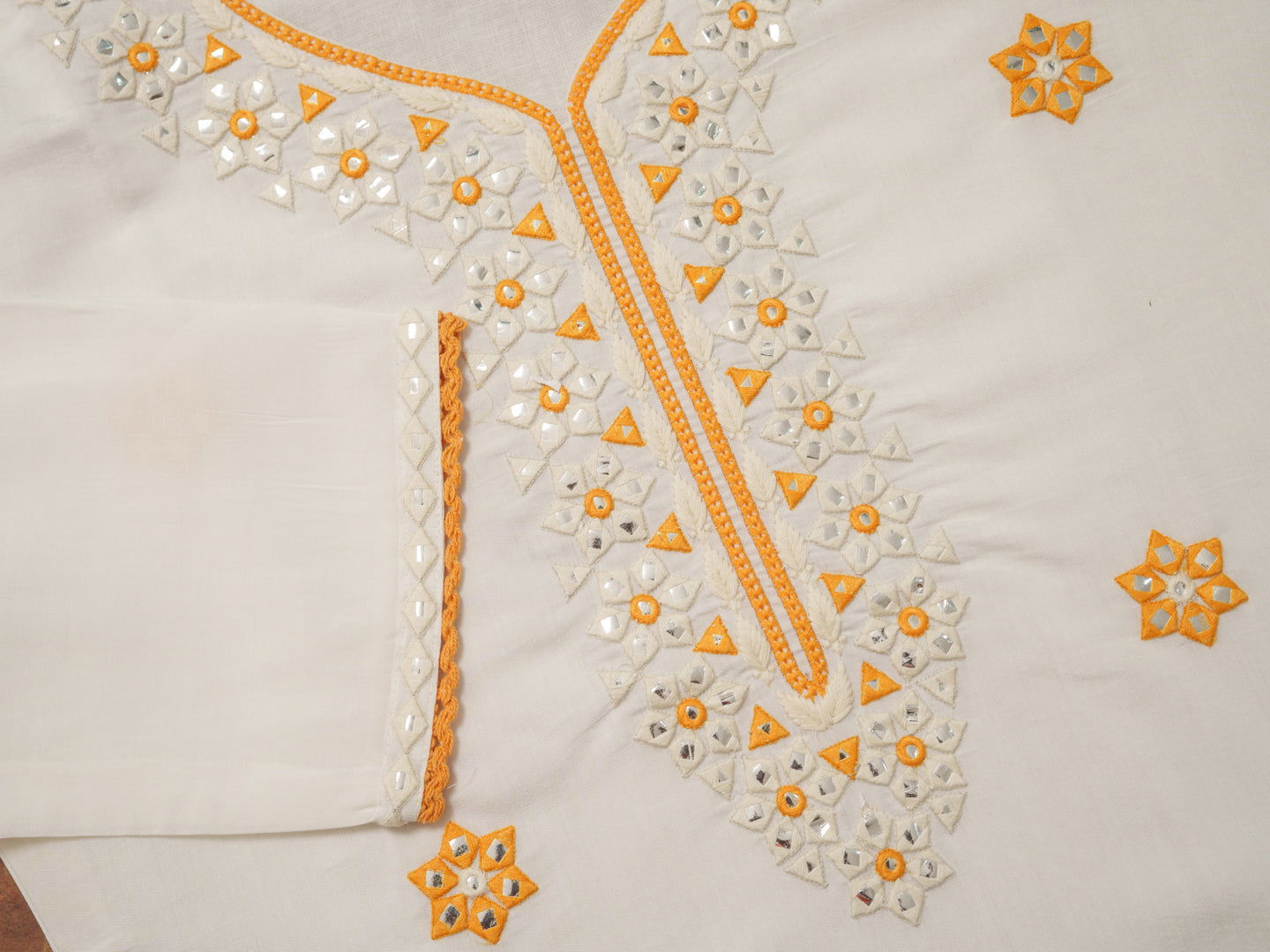 Yellow Roman Silk Ethnic Motifs Embroidered Kurta With Trousers & Dupatta - Buy Best Ethnic Wear for Women & Girls | Daily Woman -