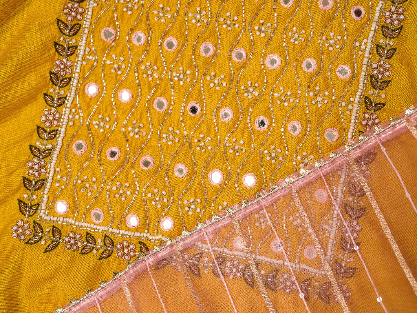 Yellow Yoke Design Woven Design Straight Kurta and Trousers With Dupatta - Buy Best Ethnic Wear for Women & Girls | Daily Woman -