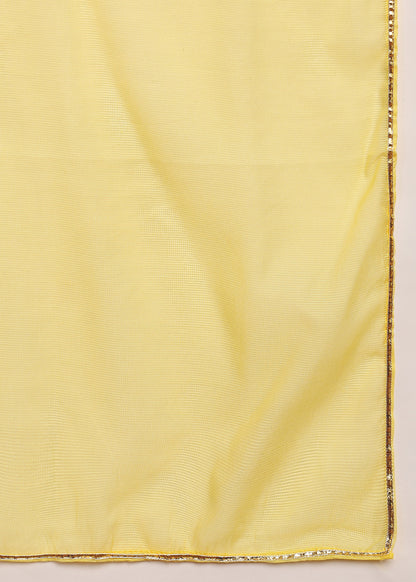 Elegant Floral Printed Kurta with Embellished Neckline