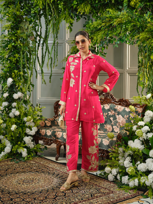 Embroidered Festive Co-ord Set