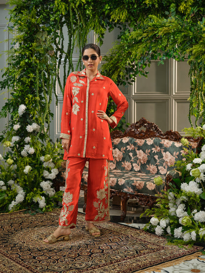Embroidered Festive Co-ord Set