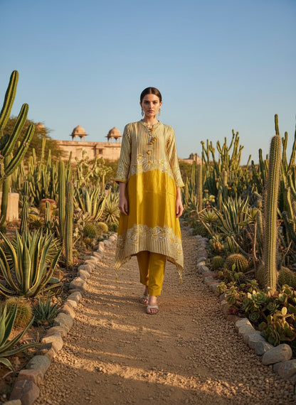 Striped V-Neck Co-Ords