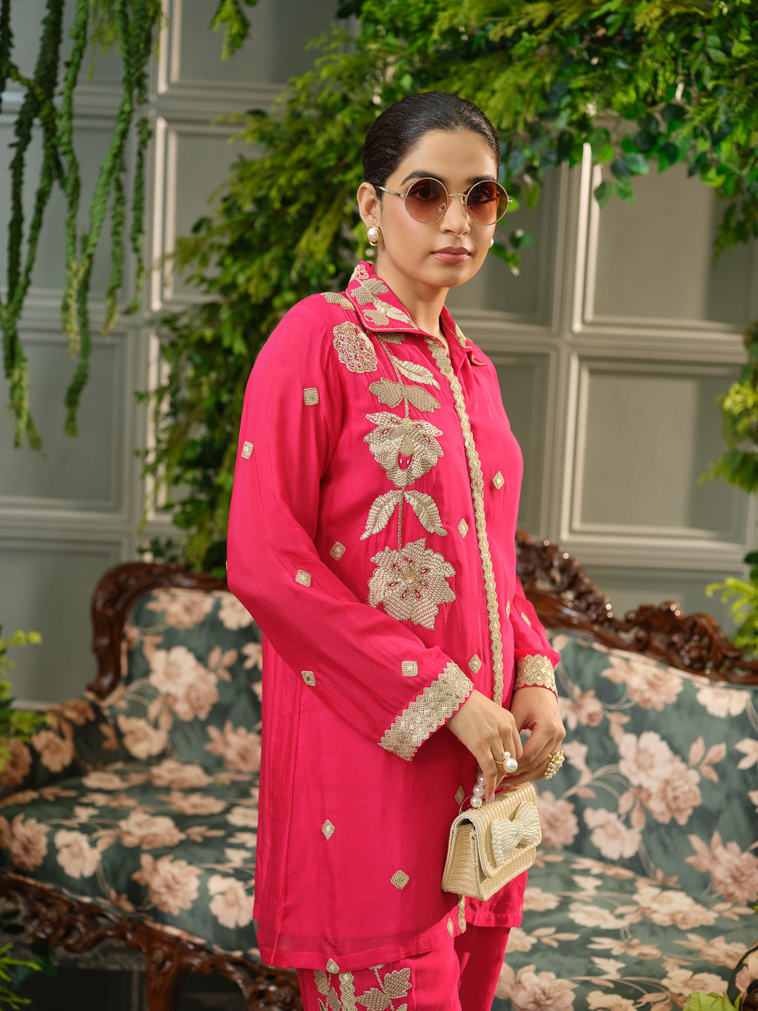 Embroidered Festive Co-ord Set