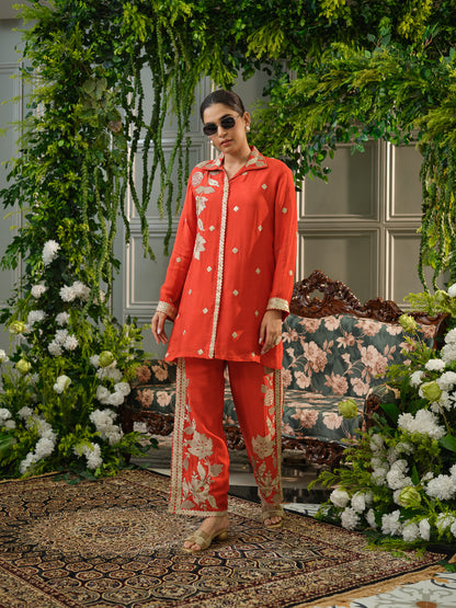 Embroidered Festive Co-ord Set