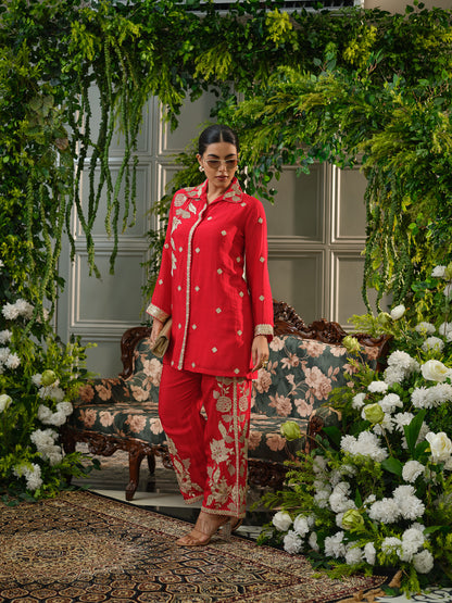 Embroidered Festive Co-ord Set