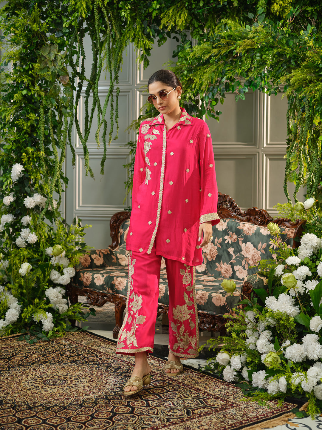 Embroidered Festive Co-ord Set