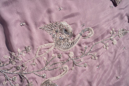 Embroidered V-Neck Kurta & Trousers Kurta Sets