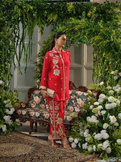 Embroidered Festive Co-ord Set