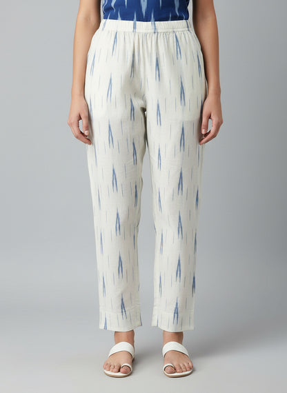 Embroidered Round Neck Straight Kurta & Trousers With Dupatta