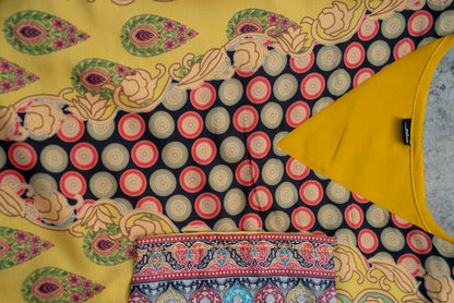 Printed V-Neck Kurta & Trousers Kurta Set