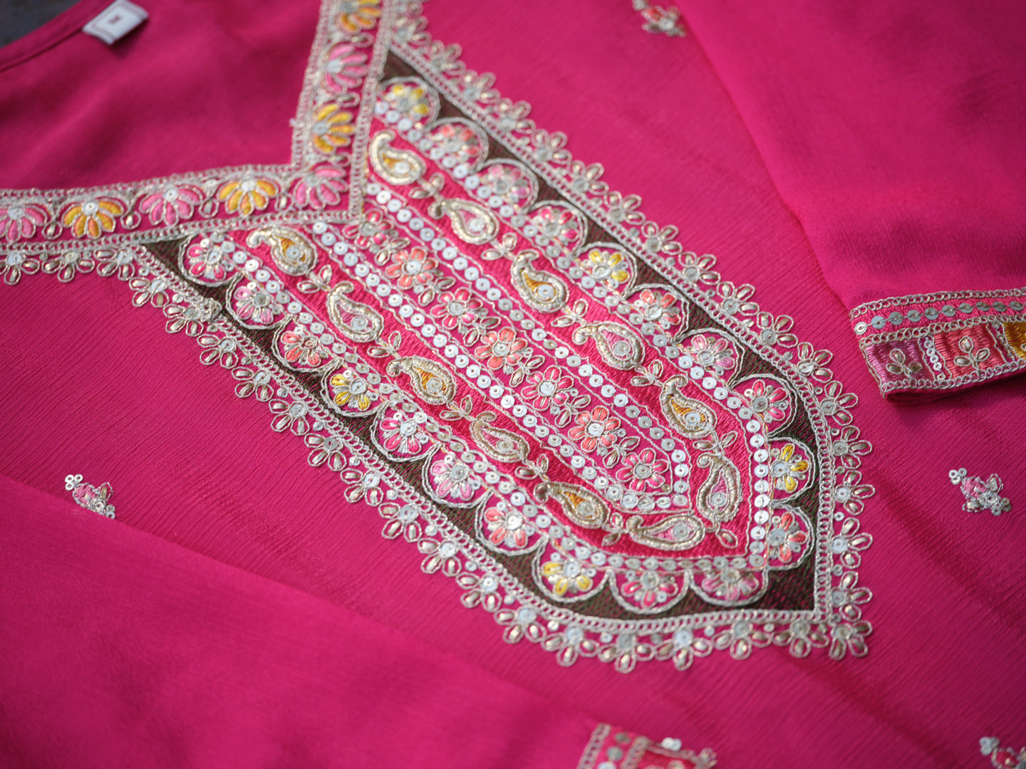Women Ethnic Motifs Embroidered Kurta with Sharara & Dupatta