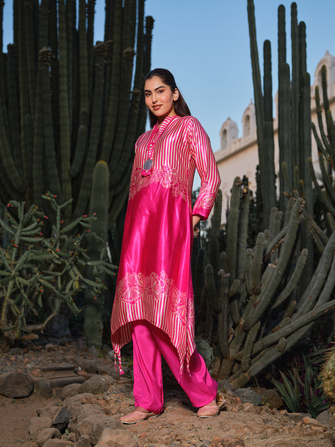 Striped V-Neck Co-Ords