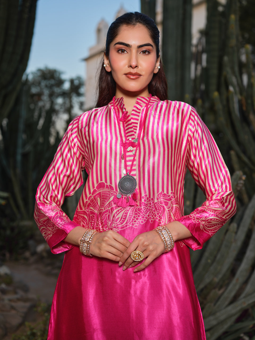 Striped V-Neck Co-Ords