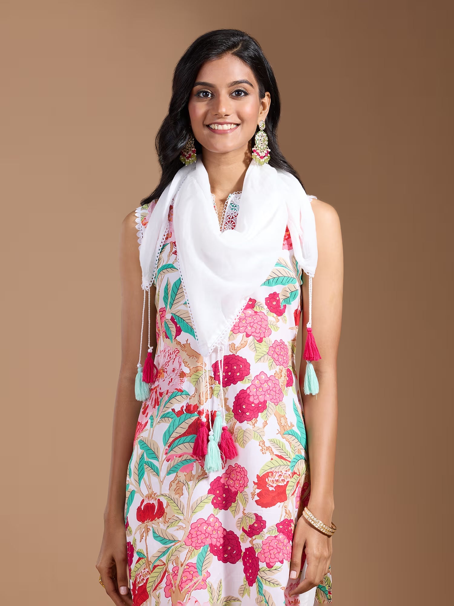 Cotton Printed Pure Cotton Straight Kurta & Trouser With Dupatta - Buy Best Ethnic Wear for Women & Girls | Daily Woman - 