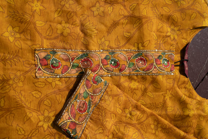 Embroidered Round Neck Straight Kurta & Trousers With Dupattta