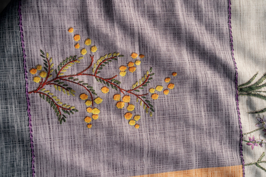 Embroidered V-Neck Kurta Sets