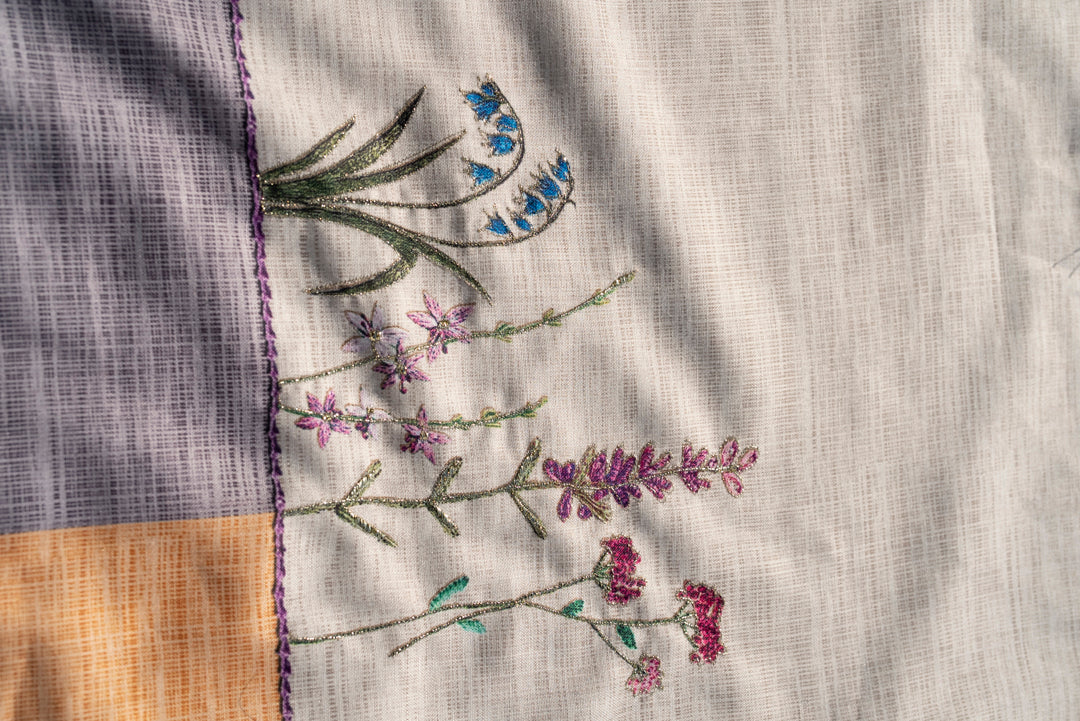 Embroidered V-Neck Kurta Sets