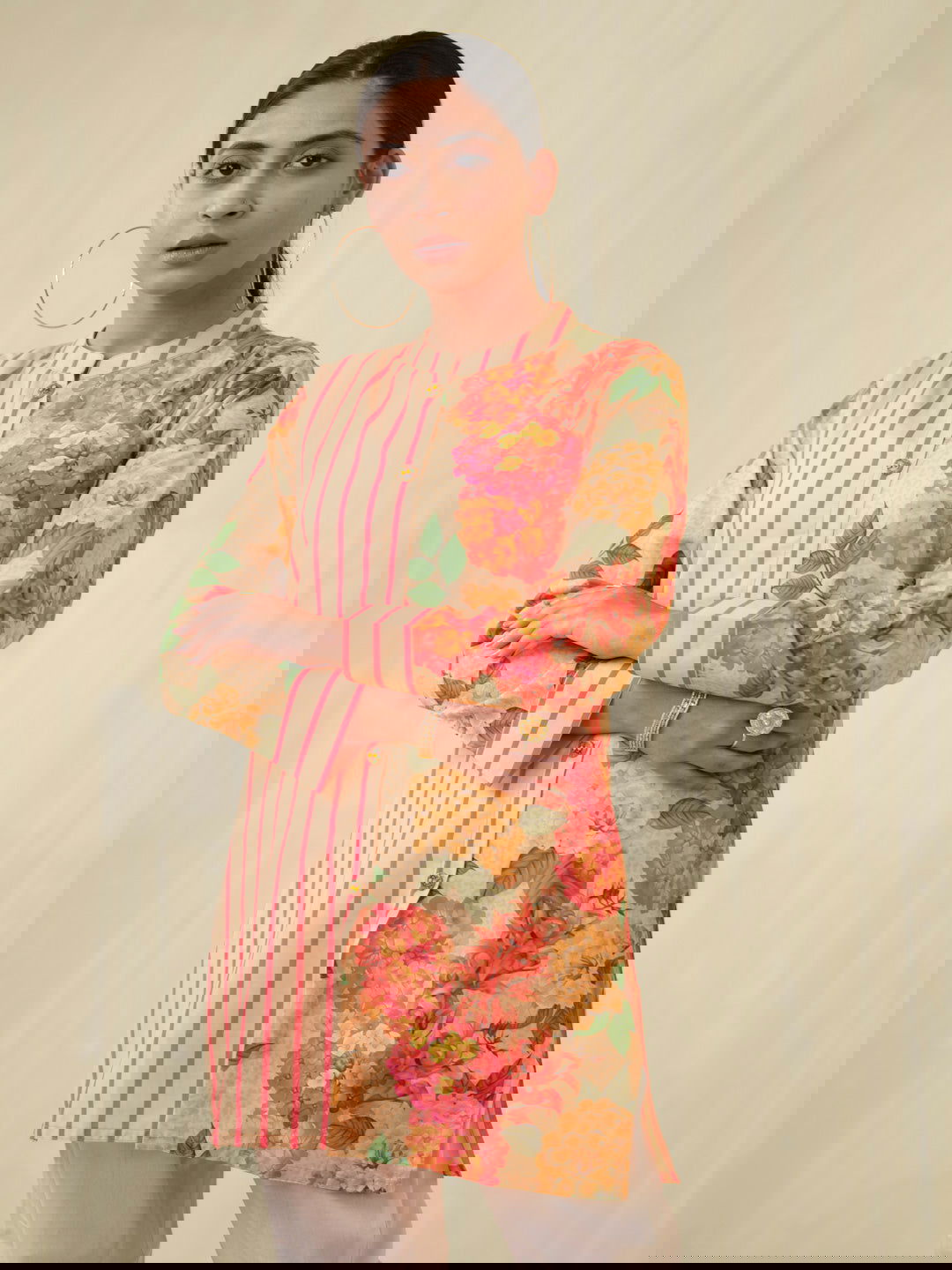 Floral Printed Top & Trouser - Buy Best Ethnic Wear for Women & Girls | Daily Woman - 