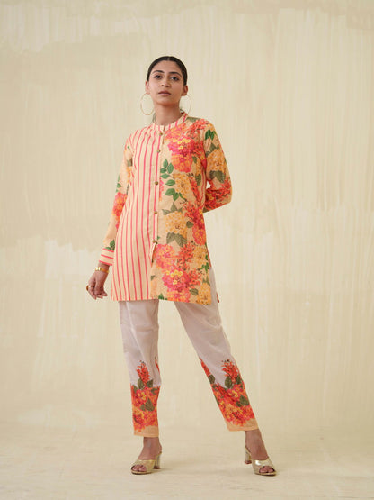 Floral Printed Top & Trouser - Buy Best Ethnic Wear for Women & Girls | Daily Woman - 
