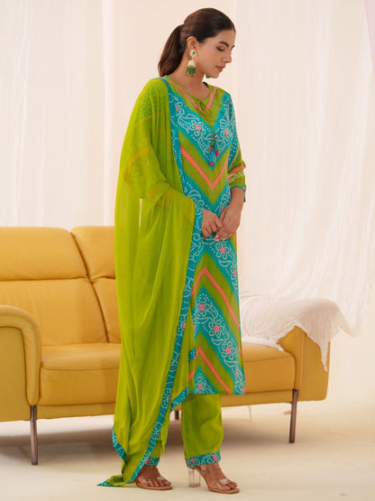 Pure Muslin Women Ethnic Motifs Embroidered Kurta With Trousers & Dupatta - Buy Best Ethnic Wear for Women & Girls | Daily Woman - 