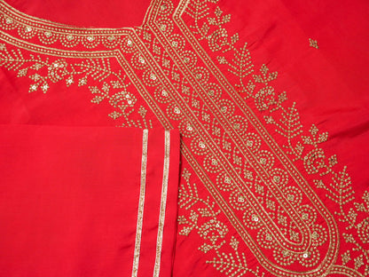 Roman Silk Woven Design Kurta With Trousers & Dupatta - Buy Best Ethnic Wear for Women & Girls | Daily Woman - 