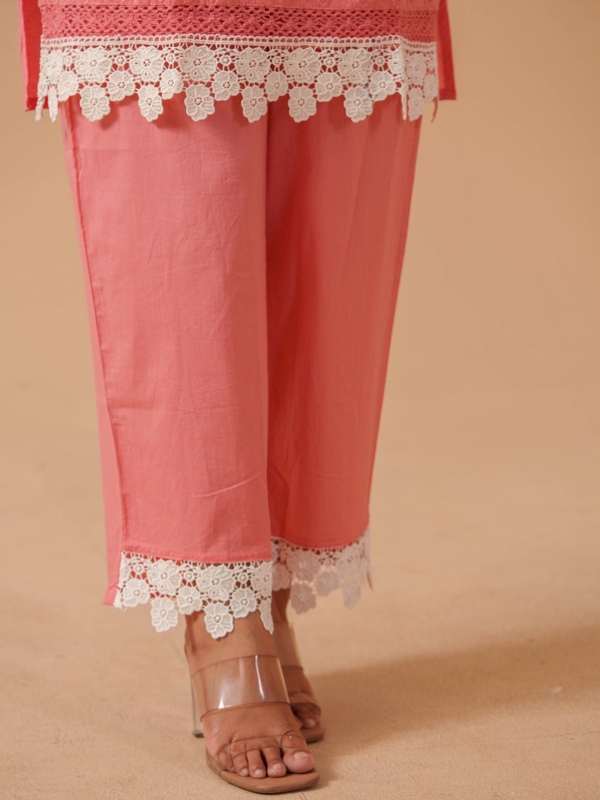 Embroidered Tunic With Trousers Co-Ords