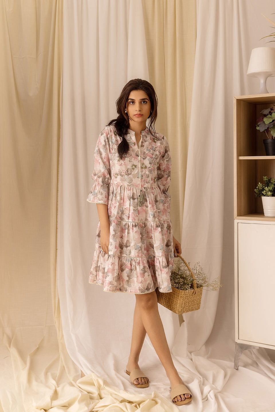 Women White Embellished A-Line Dress - Buy Best Ethnic Wear for Women & Girls | Daily Woman - 